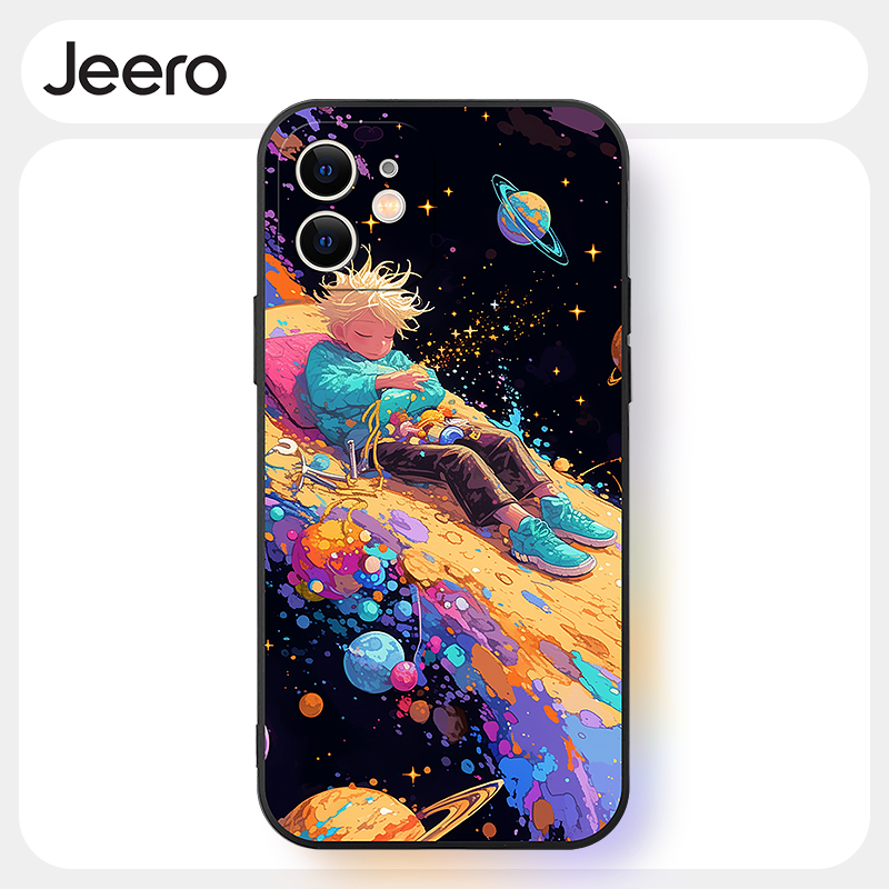 Jeero เคสไอโฟน เคสซิลิโคนนุ่มกันกระแทกการ์ตูนน่ารักตลก เคสโทรศัพท์  for iPhone 16 15 14 13 12 11 Pro