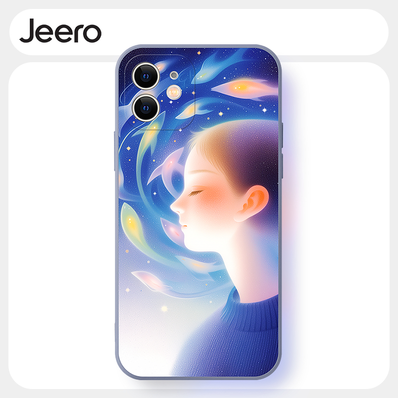 Jeero เคสไอโฟน เคสซิลิโคนนุ่มกันกระแทกการ์ตูนน่ารักตลก เคสโทรศัพท์  for iPhone 16 15 14 13 12 11 Pro