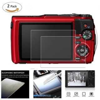 2 ชิ้น 9H กระจกนิรภัยหน้าจอ LCD สําหรับ OM ระบบ TG-7 TG7 Oly…