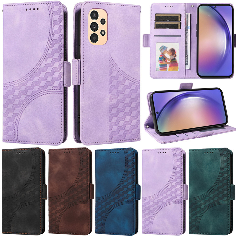 SAMSUNG หรูหราสําหรับsamsung Galaxy A13 A12 M12 F12 A22 A23 A32 A52 A52S M14 M54 M34 M23 M13 5G A05S A04S A52 A22 A32 A23 A23 A13 4Gกระเป๋าสตางค์หนังPUนุ่ม