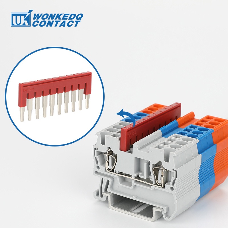 เทอร์มินัลบล็อกจัมเปอร์ FBS 10-5 2/3/4/5/10 ที่นั่ง Plug-in Bridge Connector อุปกรณ์เสริม FBS2-5/FBS