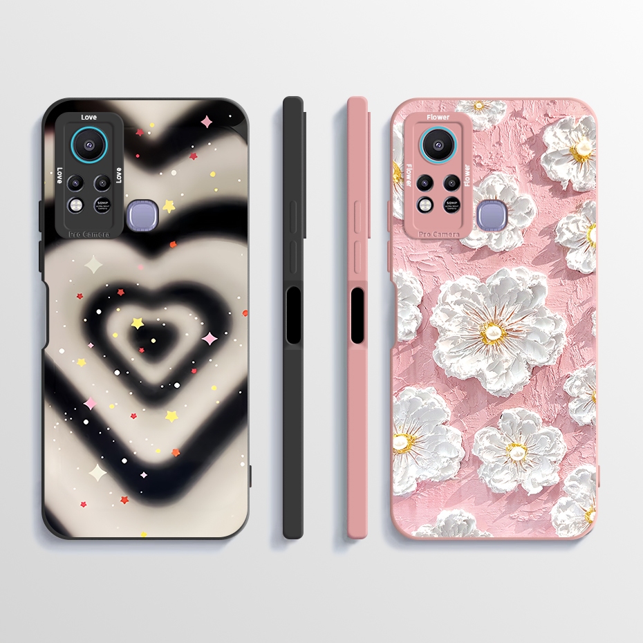 สําหรับ Infinix HOT 11S X6812 / HOT 11S NFC X6812b เคสโทรศัพท์ซิลิโคนอ่อนนุ่ม TPU กันกระแทกปกหลังแฟชั่นพิมพ์รูปแบบแขนป้องกัน