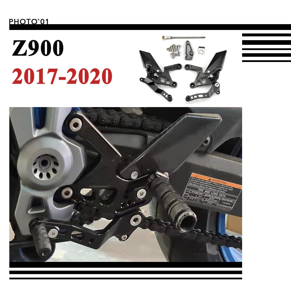 Psler เกียร์โยง ที่เหยียบเท้า แผ่นรองพักเท้า แผ่นวางเท้า ที่พักเท้า สําหรับ 2017-2020 KAWASAKI Z900 