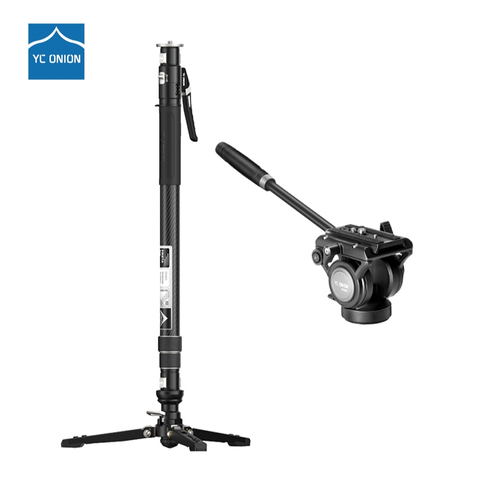 Yc ONION PIETA monopod Pro คาร์บอนไฟเบอร์ยืดด้วยปุ่มเดียวกล้องมืออาชีพแบบพกพาแบบปลดเร็ว