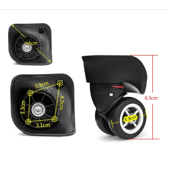 ชุดกระเป๋าเดินทางและรถเข็น JK-040 รุ่น Red Eagle LA และ JL-01 รอกขนาดเล็ก 003