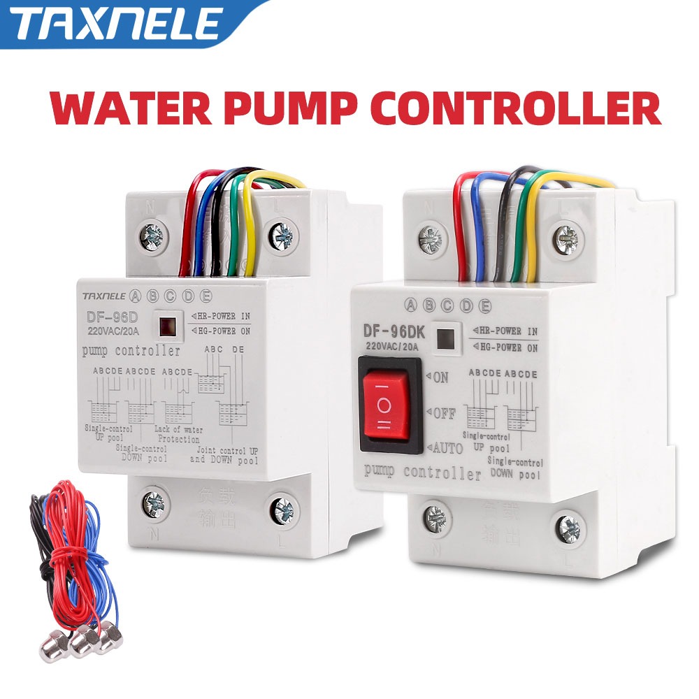 Df-96ed DF-96DK สวิตช ์ ควบคุมระดับน ้ ําอัตโนมัติ 20A 220V ตัวควบคุมปั ๊ มน ้ ํา 2 ม . ลวด