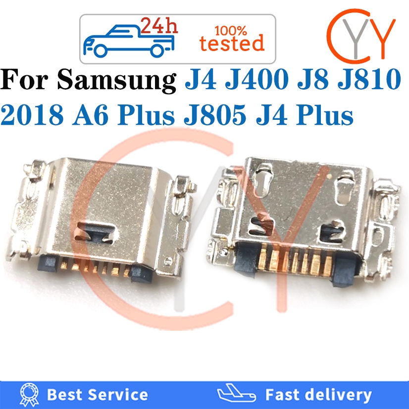 10 ชิ้น/50 ชิ้นสําหรับ Samsung Galaxy J4 J400 J8 J810 2018 J4 Plus J415 2018 A6 + A6 J6 Plus J805 Micro USB ปลั๊กชาร์จพอร์ตขั้วต่อ Pin พอร์ตแจ็คซ็อกเก็ตเชื่อมต่อ