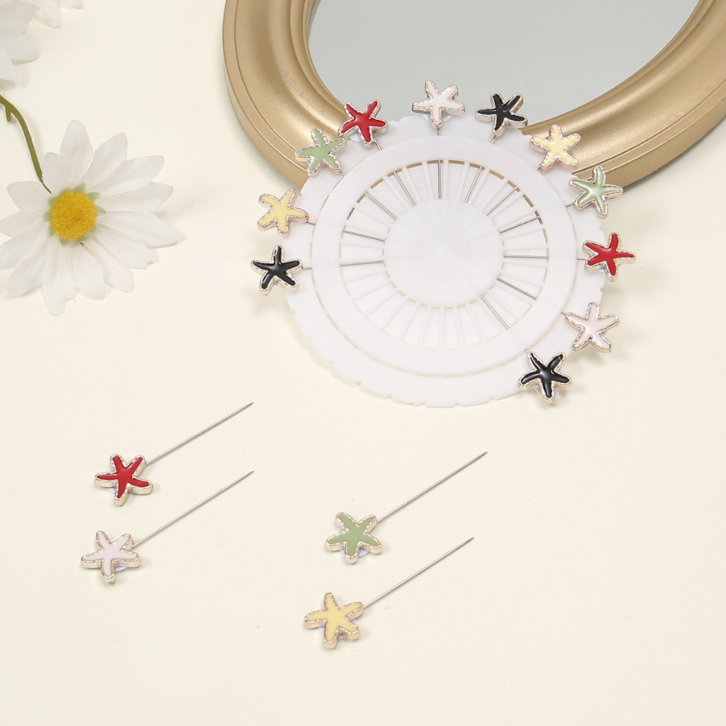 Laven 12 ชิ้น/ถุงหลากสีผ้าพันคอเข็มกลัดแฟชั่นความปลอดภัยผ้าพันคอ Pins มุสลิมผู้หญิงผ้าไหมผ้าคลุมไหล่อุปกรณ์เสริม