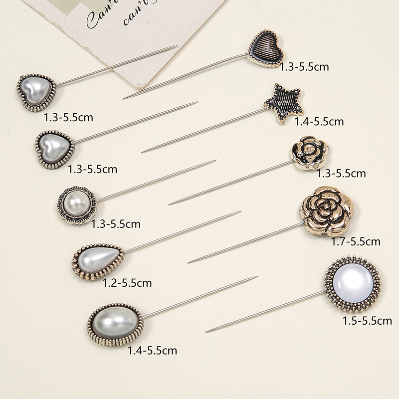 Laven 12 ชิ้น/ถุงหลากสีผ้าพันคอเข็มกลัดแฟชั่นความปลอดภัยผ้าพันคอ Pins มุสลิมผู้หญิงผ้าไหมผ้าคลุมไหล่อุปกรณ์เสริม
