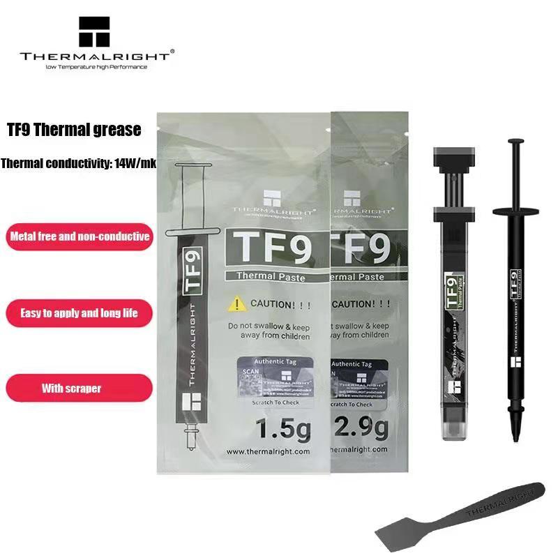 Thermalright TF9 1.5/2.9g 14 W/MK CPU GPU จาระบีความร้อนระบายความร้อนคอมพิวเตอร์โน้ตบุ๊คกราฟิกการ์ดความร้อนวาง scra