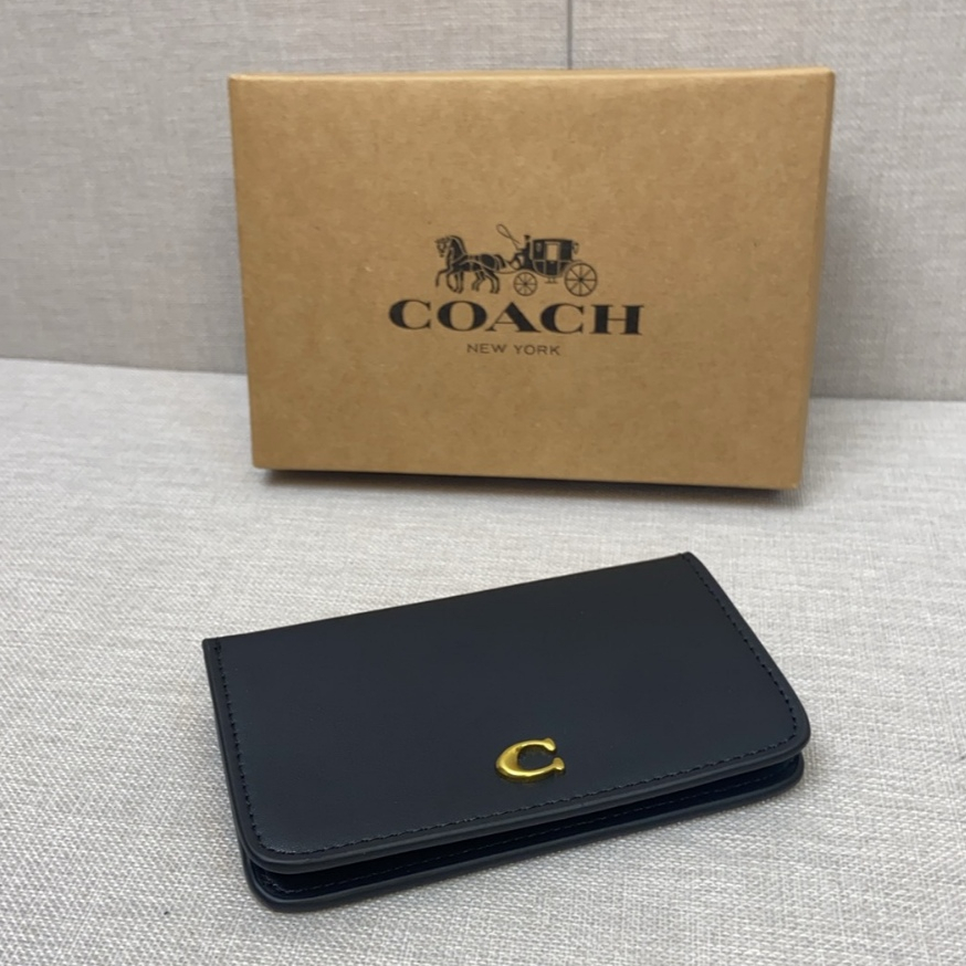 ของแท้ 100% ✈️CAOCH C5870 C4818 กระเป๋าสตางค์สุภาพสตรีกระเป๋าสตางค์หนังแท้เปลี่ยนกระเป๋าใส่บัตร