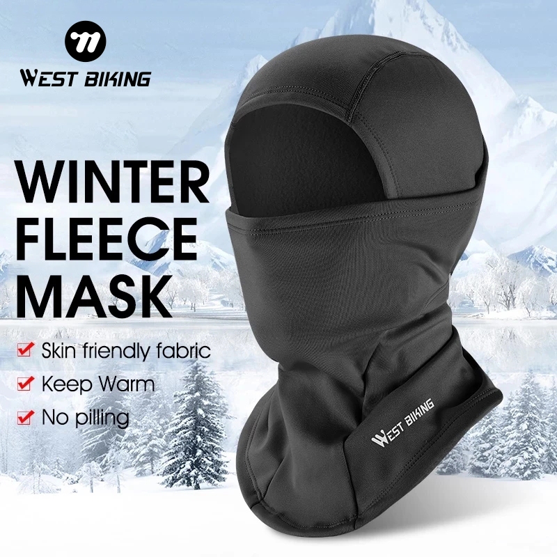 WEST BIKING ขี่จักรยานฤดูหนาวขนสัตว์หมวกจักรยานลมหลักฐานผู้ชายกีฬาผ้าพันคอไหมพรมสกีจักรยานรถจักรยานยนต์วิ่งคออุ่นอุปกรณ์จักรยาน