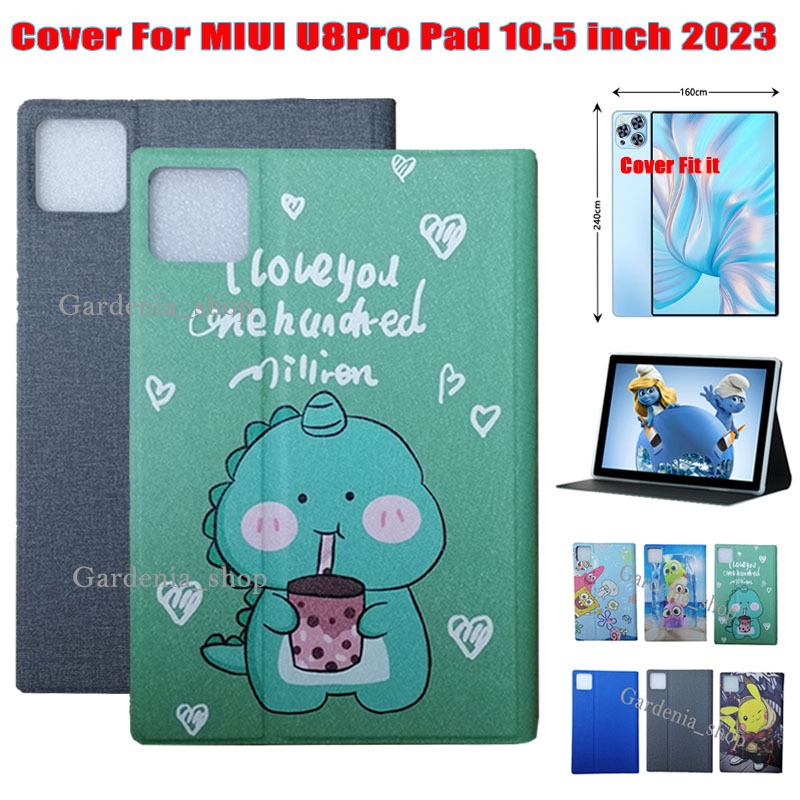 สําหรับ MIUI U8Pro Pad 10.5 นิ้ว 2023 แฟชั่นน่ารักการ์ตูนแท็บเล็ต MIUI U8Pro Pad 10.5 "คุณภาพสูง PU หนัง Drop ทนขาตั้งฝาครอบ