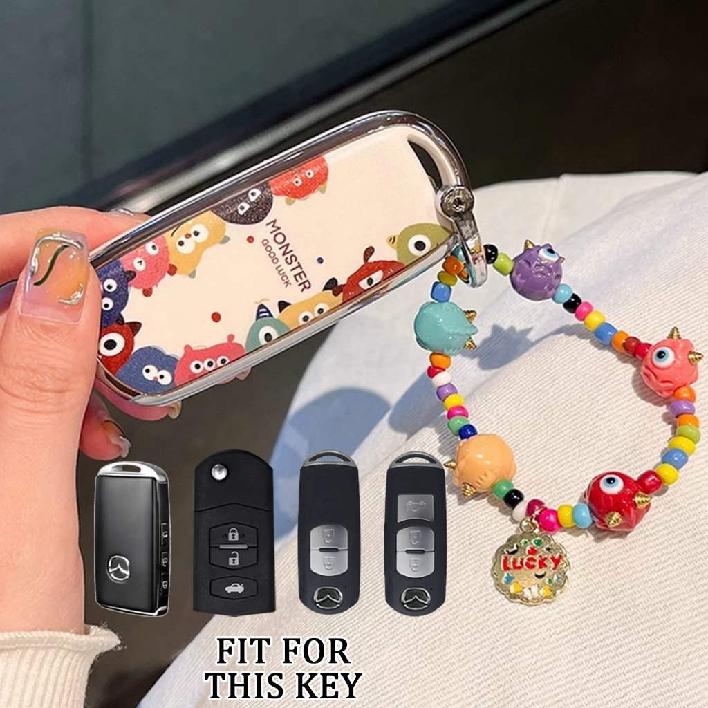 เคสกุญแจ Mazda 2 3 5 6 2017 Cx-4 Cx-5 Cx-7 Cx-9 Cx-3 Cx 5 เคสกุญแจรีโมท TPU สําหรับ