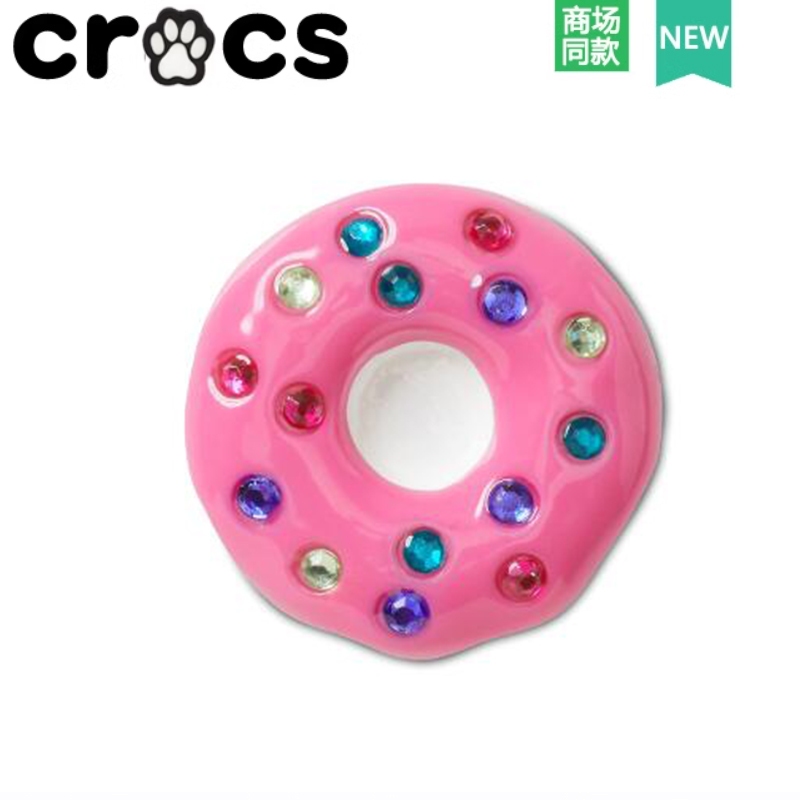 Crocs Hole รองเท้าดอกไม้อุปกรณ์เสริม diy รองเท้าหัวเข็มขัดอุปกรณ์เสริม crocs Zhibixing โดนัทสามมิติ High-End Jibbitz