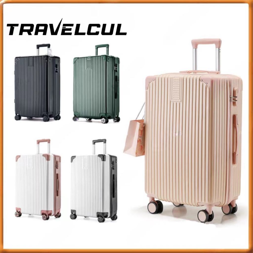 【สต็อกไทยพร้อมส่ง】TRAVELCUL กระเป๋าล้อลาก กระเป๋าแฟชั่น 20/24/28 นิ้วหลายสีให้เลือกวัสดุคอมพิวเตอร์ที่มีประสิทธิภาพทนทานมากขึ้น