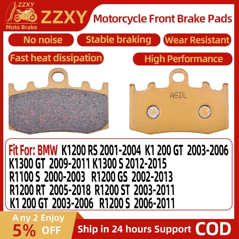 1 คู่รถจักรยานยนต์เบรคด้านหน้าสําหรับ BMW K1200 RS 01-04 K1 200 GT 03-06 K1300 GT 09-11 K1300 S 12-1