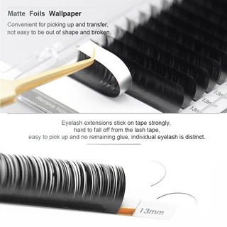 Nagaraku ขนตาแต่งหน้าแบนแยกเคล็ดลับรูปไข่รูปร่างธรรมชาติแสง Faux Eyelashes Dark Black Dark Brown eyelash matte