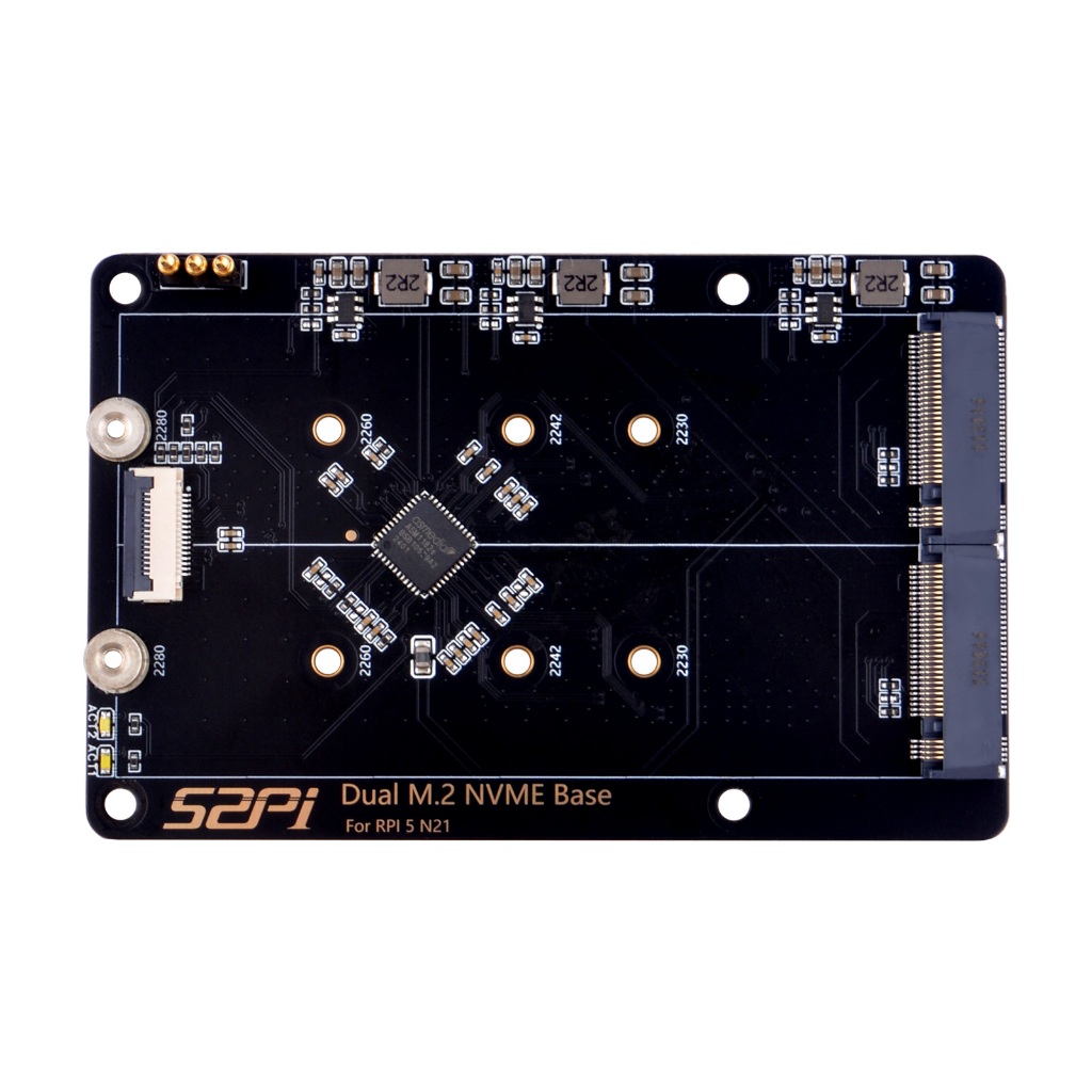 52pi N21 Dual 2280 NVMe Base สําหรับ Raspberry Pi 5