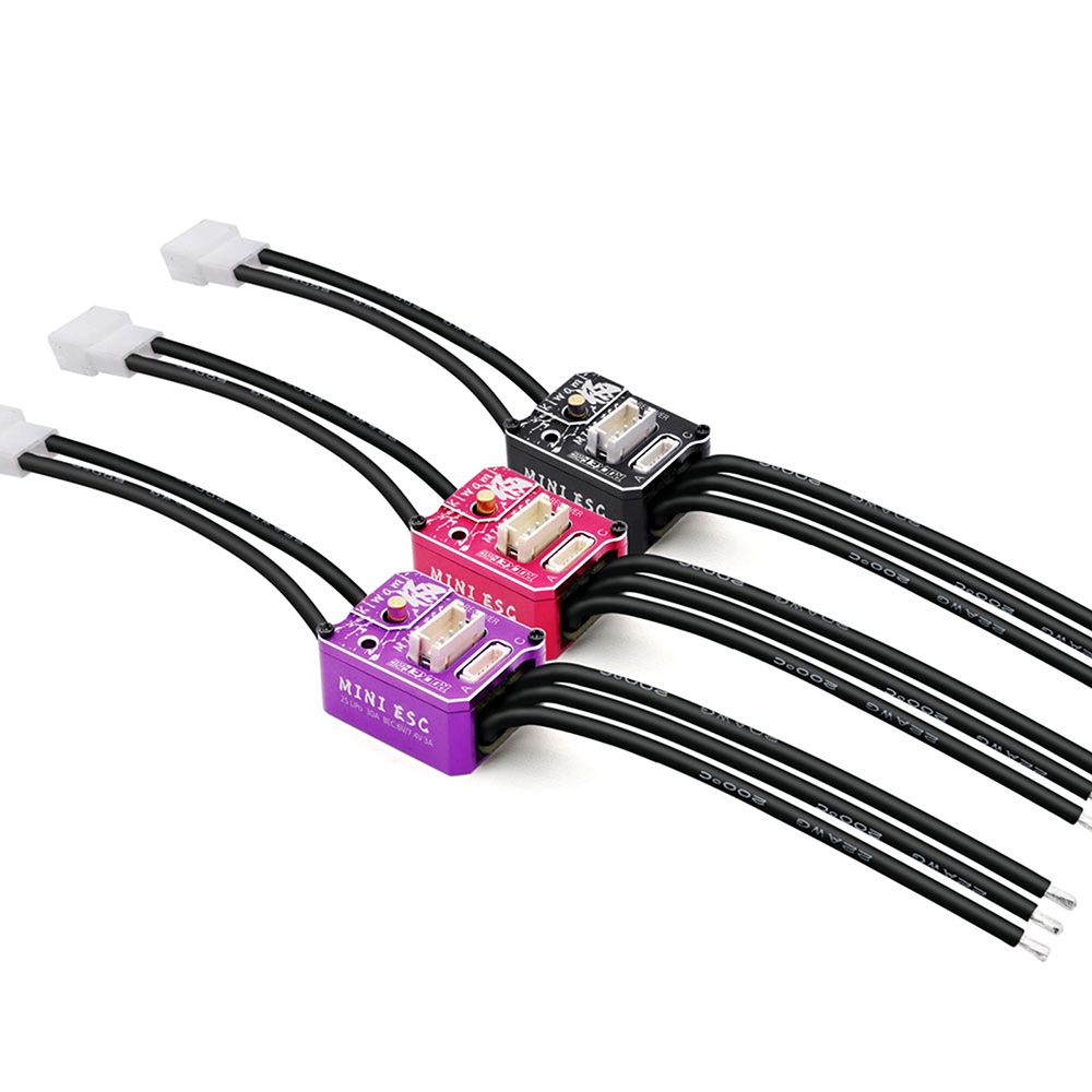 1/28 ESC Brushless ROCKET-RC 30A Brushless ESC พร้อมการ์ดโปรแกรม LED Combo MINI 28 Pro เซนเซอร์ 2S LiPo BEC 3A 6V 7.4V ตัวควบคุมความเร็วไฟฟ้า สําหรับอัพเกรดรถบังคับ 1/28 1/27 ราคา ถูกที่สุด ดีลบีเคเค แกลเลอรีภาพที่ 7