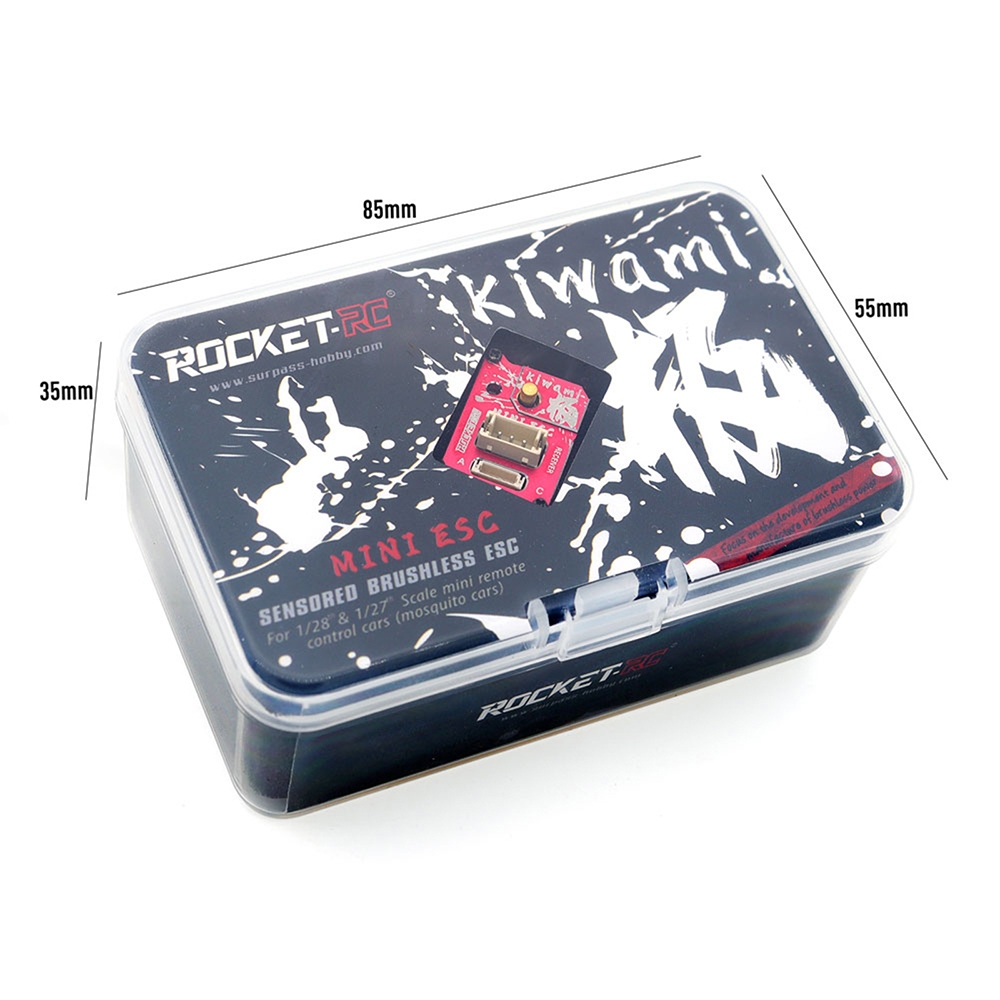 1/28 ESC Brushless ROCKET-RC 30A Brushless ESC พร้อมการ์ดโปรแกรม LED Combo MINI 28 Pro เซนเซอร์ 2S LiPo BEC 3A 6V 7.4V ตัวควบคุมความเร็วไฟฟ้า สําหรับอัพเกรดรถบังคับ 1/28 1/27 ราคา ถูกที่สุด ดีลบีเคเค แกลเลอรีภาพที่ 9