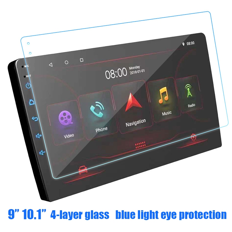 รถกระจกนิรภัยป้องกันฟิล์มสติกเกอร์รถสัมผัสแบบเต็มหน้าจอ LCD สําหรับ 9 10.1 นิ้ว D1 STAPON ETTRO ESSG