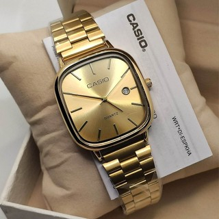 A138 นาฬิกาคลาสสิก Rose Gold โทนสีดํา Non-Tarnishing สแตนเลสทนน้ํา | นาฬิกากันกระแทก