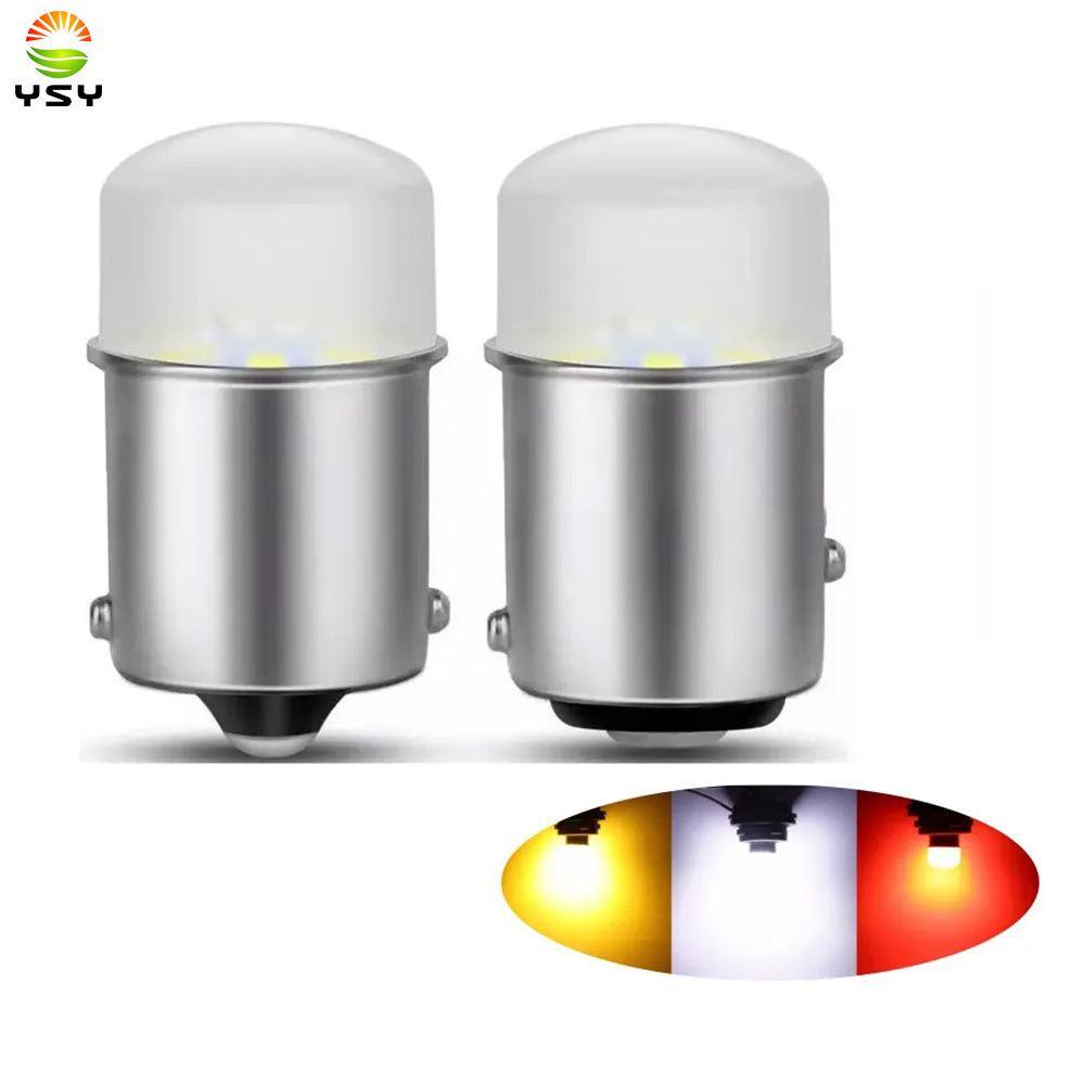 1pcs 1156 1157 BA15S P21W หลอดไฟ Led BAY15D P21/5W Led 3014 9SMD ไฟเลี้ยวรถย้อนกลับที่จอดรถไฟเบรค