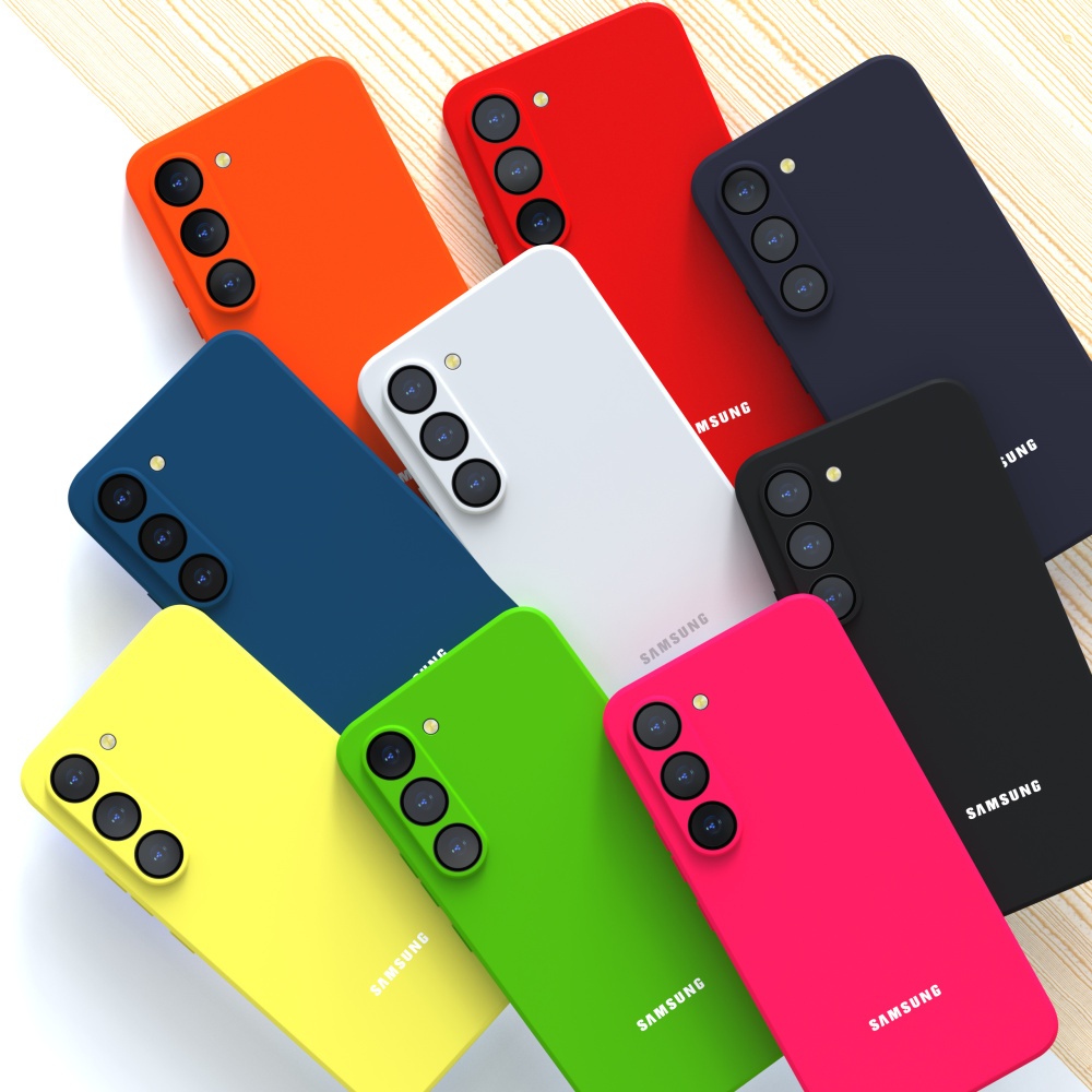 สําหรับ Samsung Galaxy S24 S23 S22 S21 Ultra กรณี Silky ซิลิโคน Soft-Touch กลับเกราะป้องกันสําหรับ S24 S23 S22 S21 Plus S20 FE