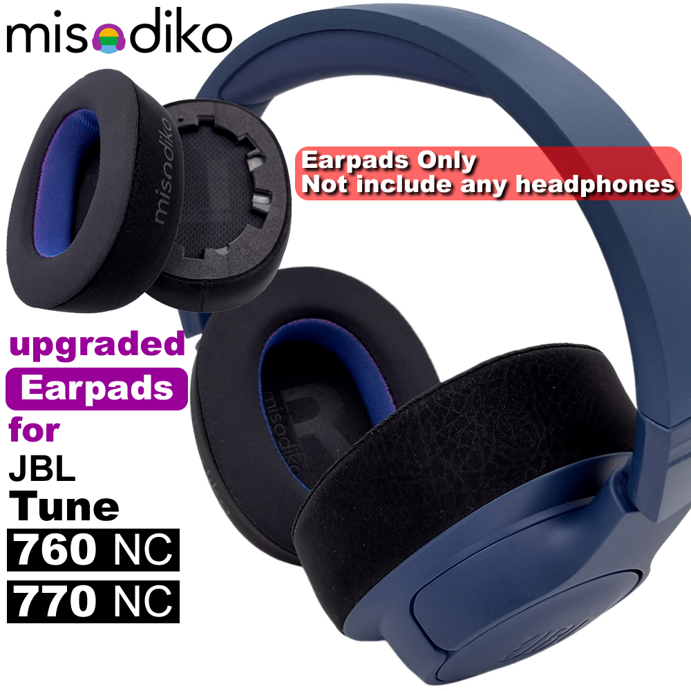 Misodiko อัพเกรดแผ่นรองหูฟังสําหรับหูฟัง JBL Tune 760NC / 770NC
