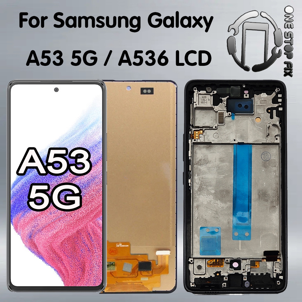 SAMSUNG สําหรับsamsung A53 จอแสดงผลLCD Touch Screen Digitizer AssemblyสําหรับSamsung A53 5G A536 A53