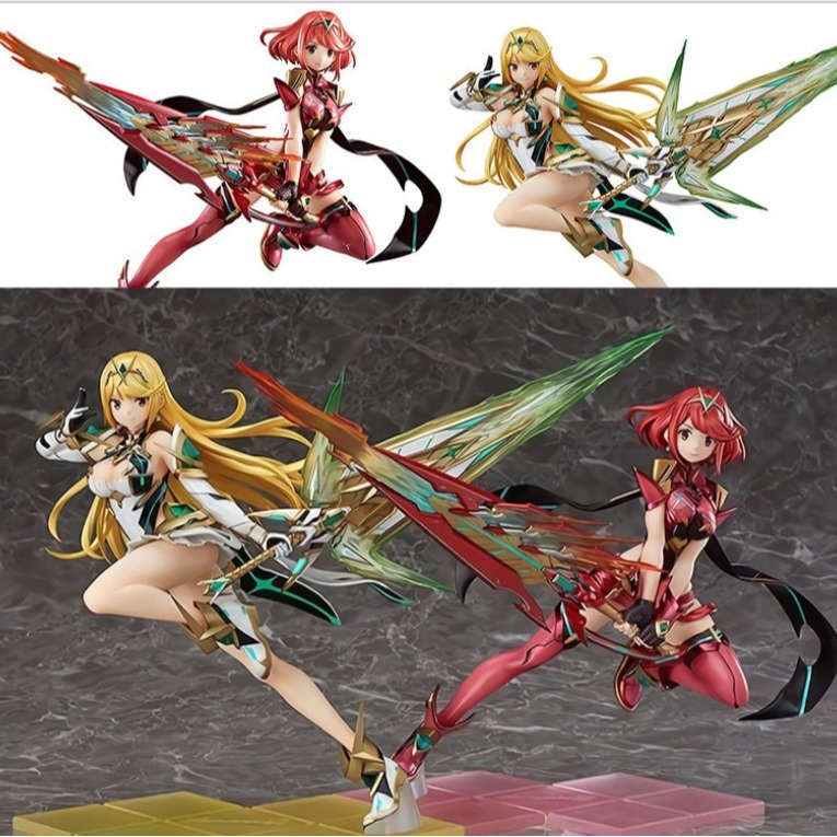 Xenoblade Chronicles 2 Pyra Mythra Pneuma สีม่วง Rose Field รูปแสดงของเล่น