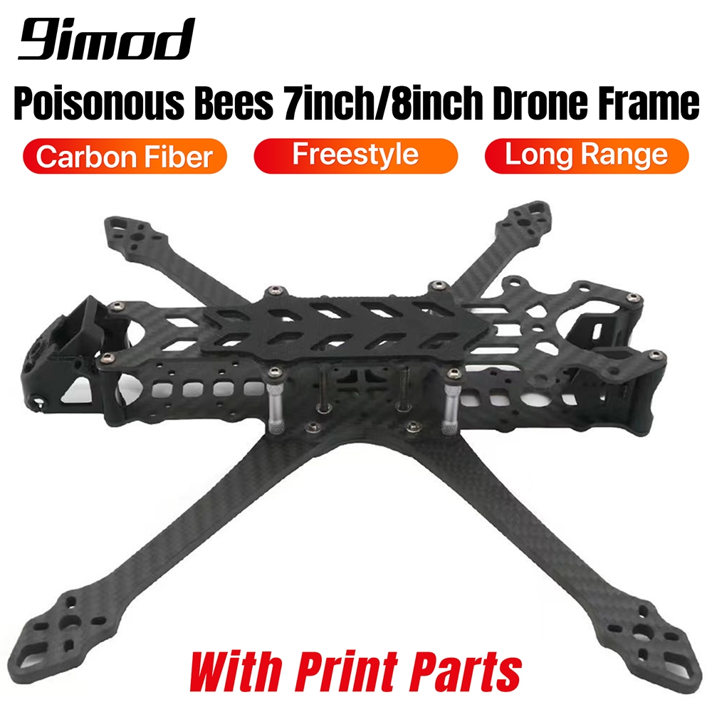 9imod 7/8 นิ้ว 295 มม. FPV คาร์บอนไฟเบอร์ FPV กรอบชุด APEXDC APEX DC5/HD FPV Freestyle RC Racing RC 