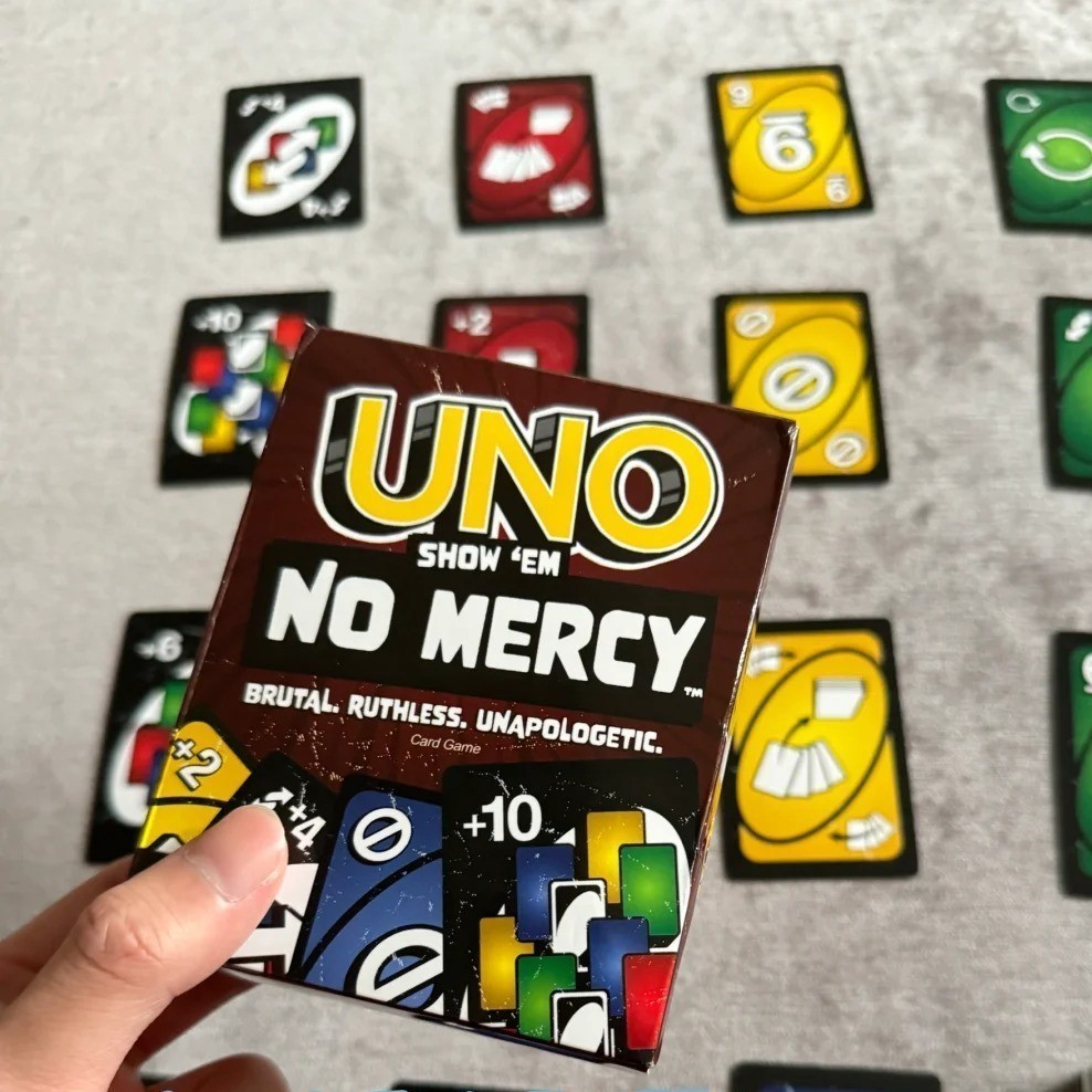 พร้อมส่ง+COD เกม Mattel UNO Show เกมไพ่ Em No Mercy