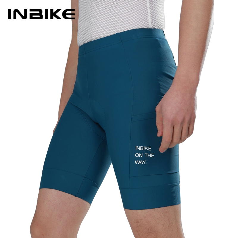 INBIKE กางเกงปั่นจักรยานขาสั้นสําหรับใส่กระเป๋าหลายกระเป๋าในฤดูร้อน, กางเกงปั่นจักรยานด้วยตนเองสําหรับผู้ชาย, กางเกงจักรยานเสือภูเขาบนถนน