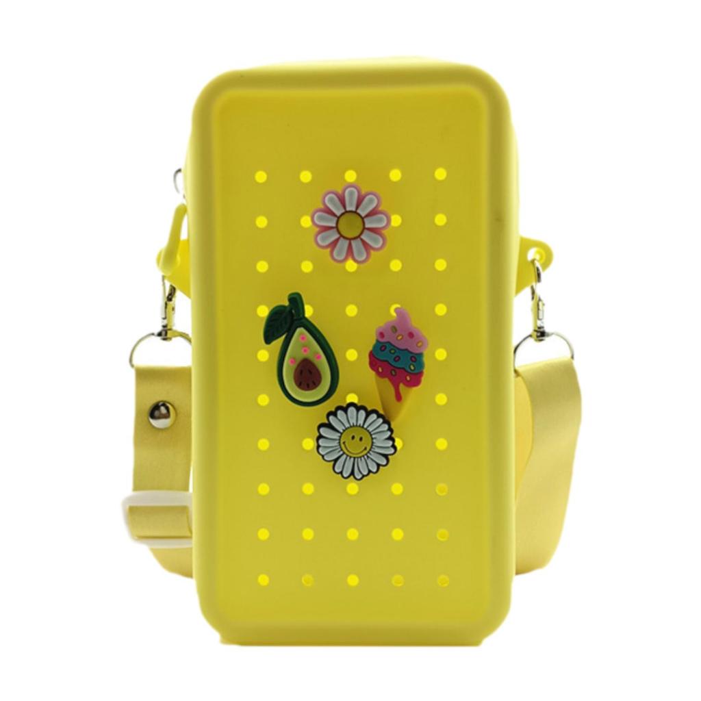 [หหวววลนดกญญ]BOGG BAG Dongdogซิลิโคนโทรศัพท์ผู้ถือกระเป๋าปรับสายสิ่งที่แนบมาตกแต่งปฏิบัติที่สง่างามหลุมกระเป๋าสําหรับการเดินทางกลางแจ