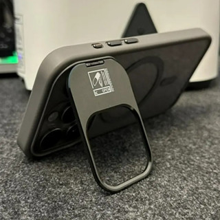 【Metal Bracket transparent acrylic hard case/Gray】เคส compat…