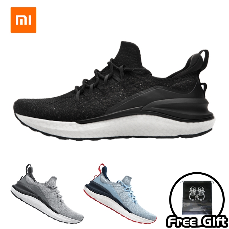 Xiaomi Mijia sneakers 4 รองเท้าผู้ชาย ลื่นสบาย ๆ ระบายอากาศข้าวโพดคั่ว แต่เพียงผู้เดียว