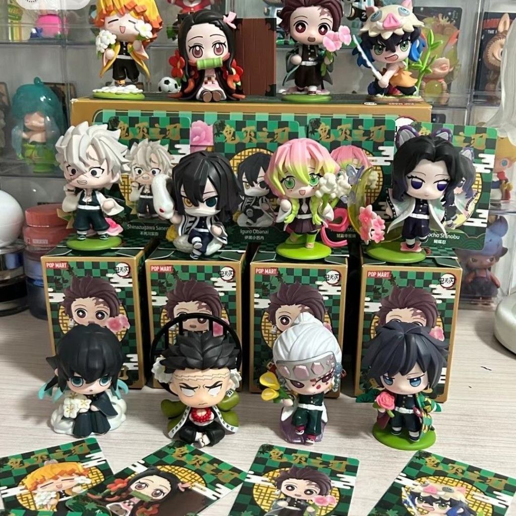 Demon Slayer Birth Flower Series Mystery Box ฟิกเกอร์อนิเมะของเล่นของขวัญ