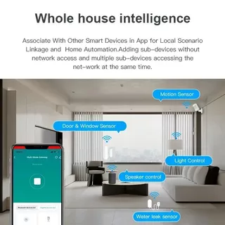 Tuya ZigBee ฮับเกตเวย์บลูทูธหลายโหมดไร้สายสมาร์ทเครื่องใช้ในบ้านรีโมทคอนโทรลสะพานรองรับ Alexa Google Home