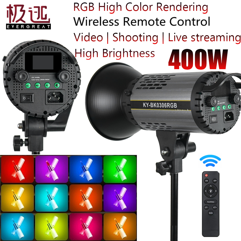 400w RGB Professional Bowens Mount Strobe สตูดิโอสําหรับการถ่ายภาพแสงแฟลช