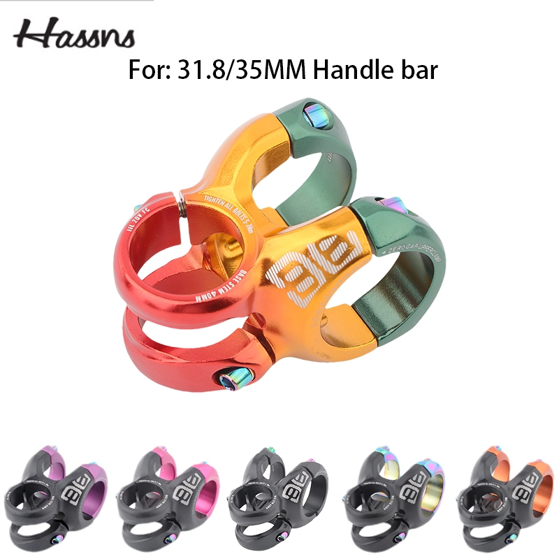 Hassns จักรยานเสือภูเขา Downhill Steam AM DH 31.8/35MM Ultra-light อลูมิเนียม Hollow Steam Cap ขนาดใหญ่-diameter Swallow Handlebar High-Strength Riser