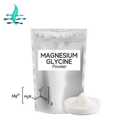 ราคาจํานวนมากผงอาหารเสริมแมกนีเซียมเกรดอาหาร Magnesium Glycinate CAS 14783-68-7 ผงกลีเซอรีนแมกนีเซียม