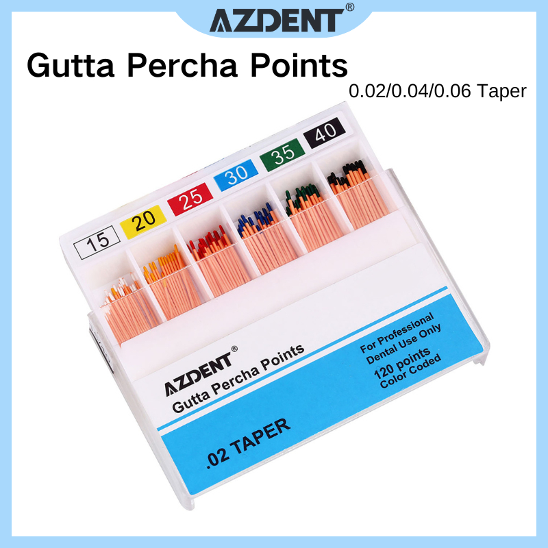 Azdent อุปกรณ์ทันตกรรม Gutta Percha Points