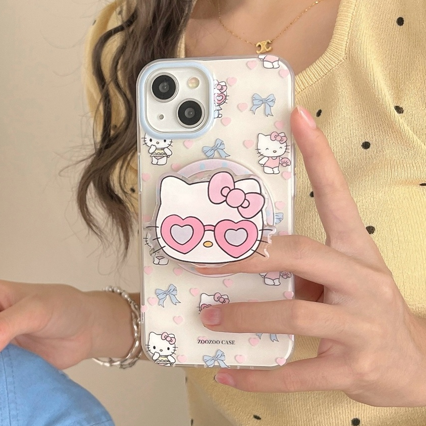 สําหรับiphone case 16 Pro Max 15 Pro Max 14 Pro Max 13 Pro Max 12 Pro Max Super strong magnetic IMDการ์ตูนรูปแบบโทรศัพท์มือถือ