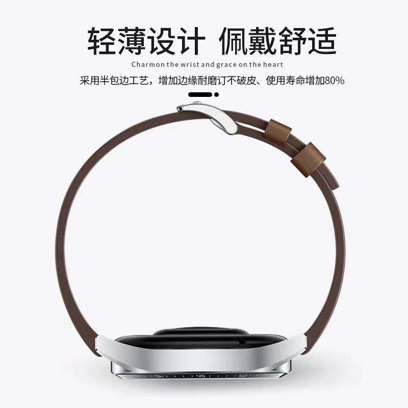 20 มม.Huawei Original สายนาฬิกาหนังแท ้ เหมาะสําหรับ GT3/GT2pro/watch3/4 Glory magic 2 First Layer Calfskin 22 มม.สาย