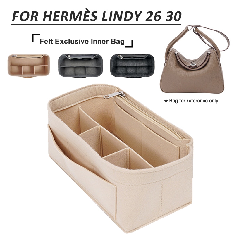 Felt Liner Bag สําหรับ Lindy26 30 กระเป๋าถือแต่งหน้าใส่กระเป๋าเครื่องสําอางแบบพกพา Original กระเป๋าด้านใน
