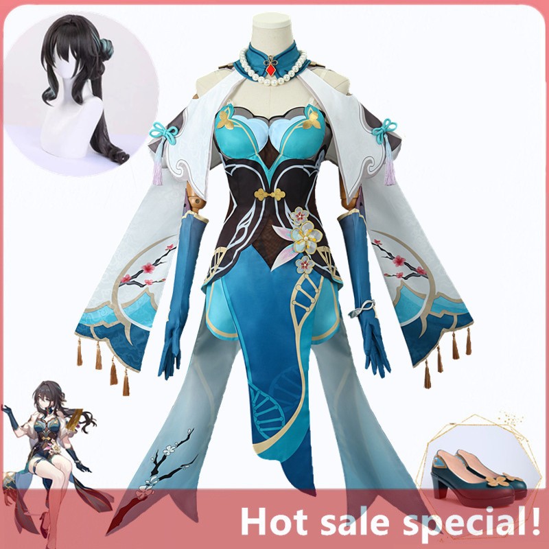 【HX-YAO】Ruan Mei คอสเพลย์ อะนิเมะ เครื่องแต่งกาย Honkai Star Rail Genius Club เครื่องแต่งกายเกมคอสเพลย์