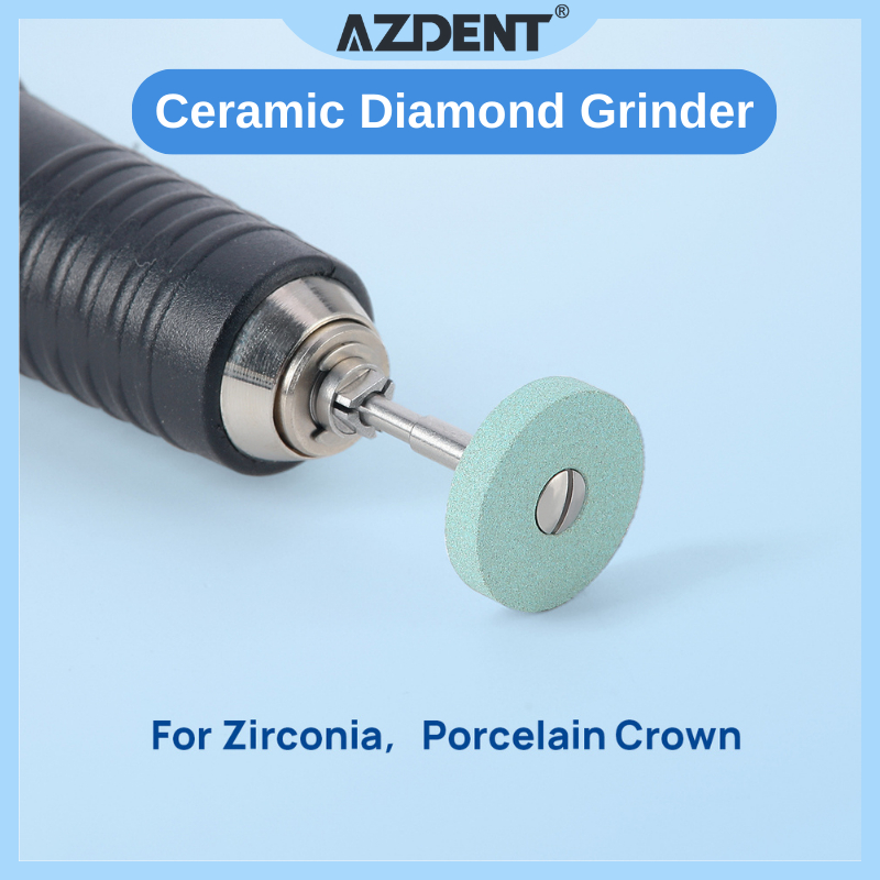 1 ชิ้น | Azdent Dental Lab เซรามิคเพชรเครื่องบด Zirconia Porcelain Polish HP2.35 มม.กรวดขนาดกลาง
