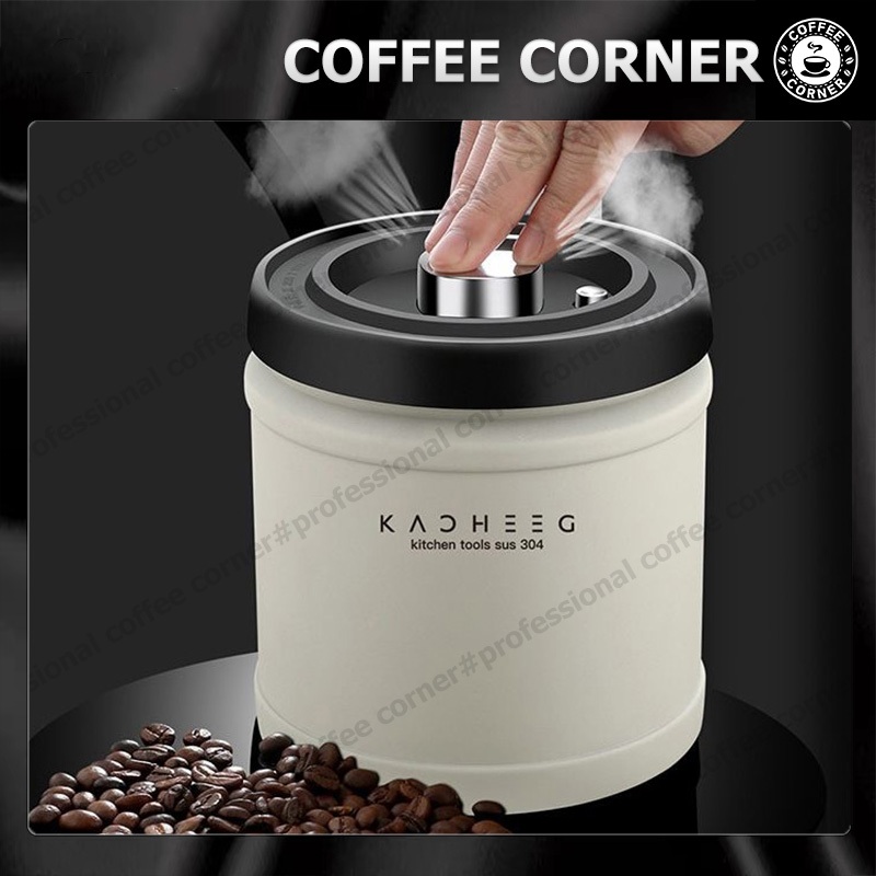 【สินค้าพร้อมส่ง】โถใส่กาแฟสูญญากาศ โหลเก็บเมล็ดกาแฟ กล่องเก็บเมล็ดกาแฟ กระป๋องเก็บกาแฟ โถเก็บเมล็ดกาแฟ กันความชื้น โหลสแตนเลส 304